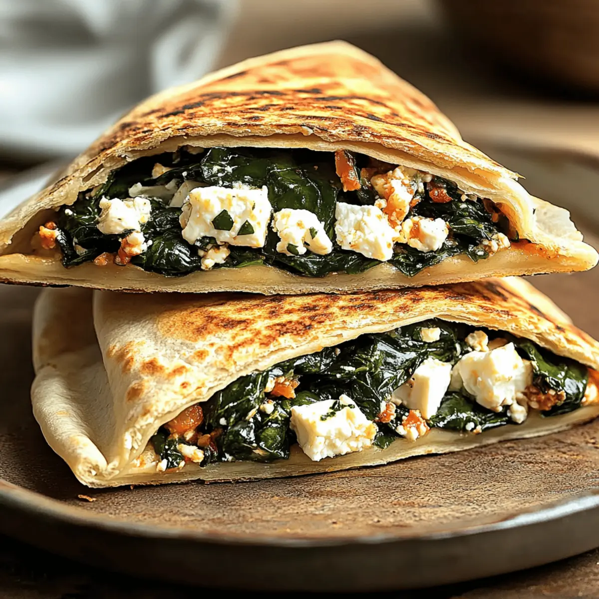 Spinach & Feta Stuffed Pitas
