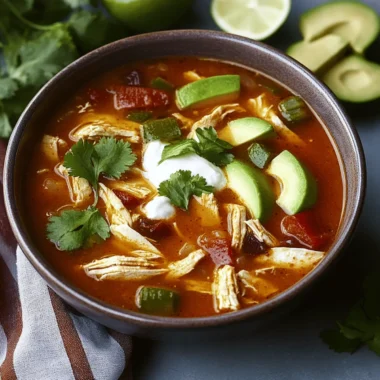 Spicy Chicken Tortilla Soup
