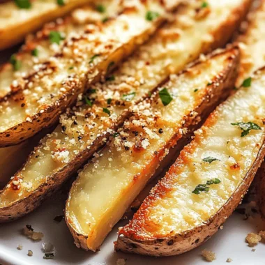 Baked Garlic Parmesan Potato Wedges