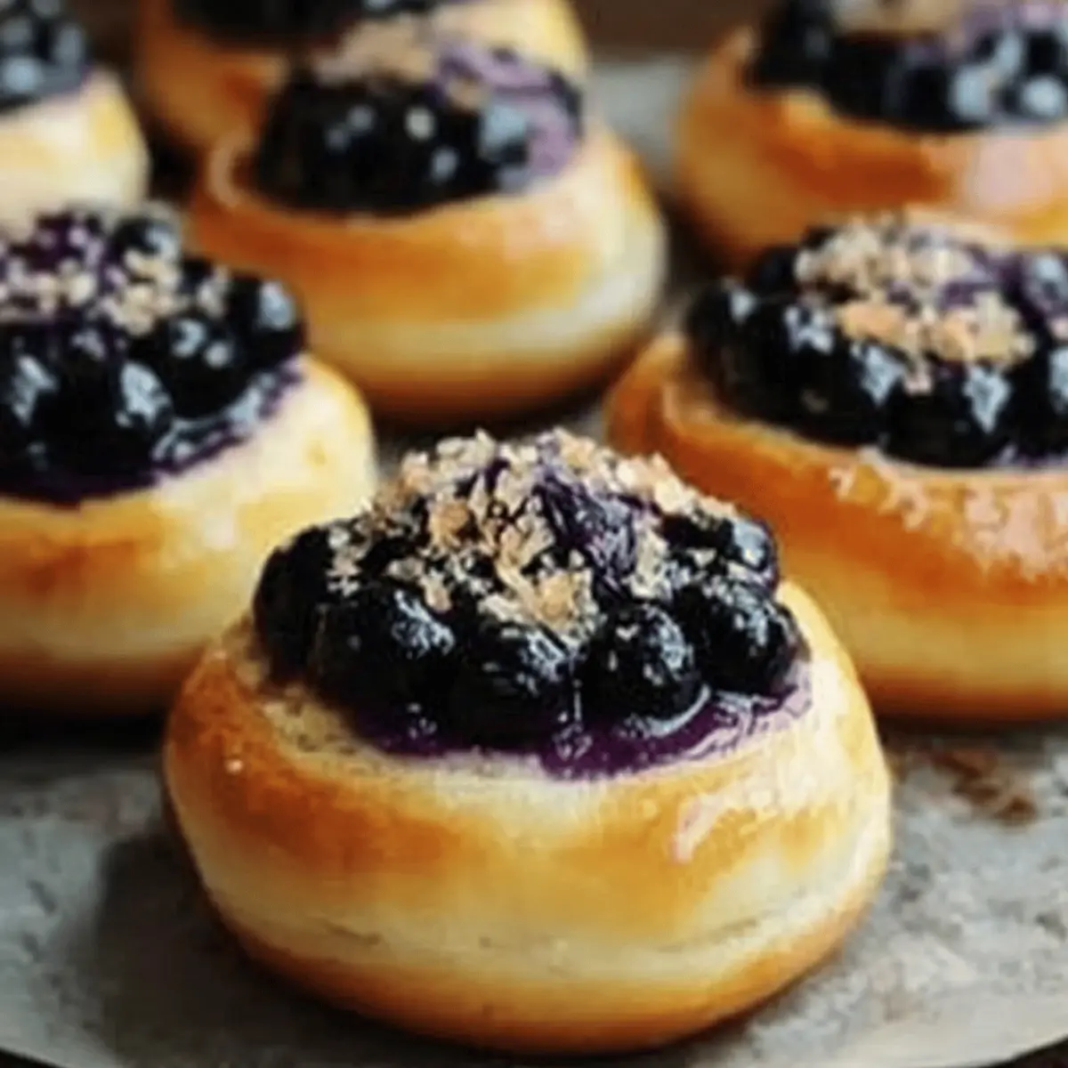 Blueberry Cheesecake Brioche Buns