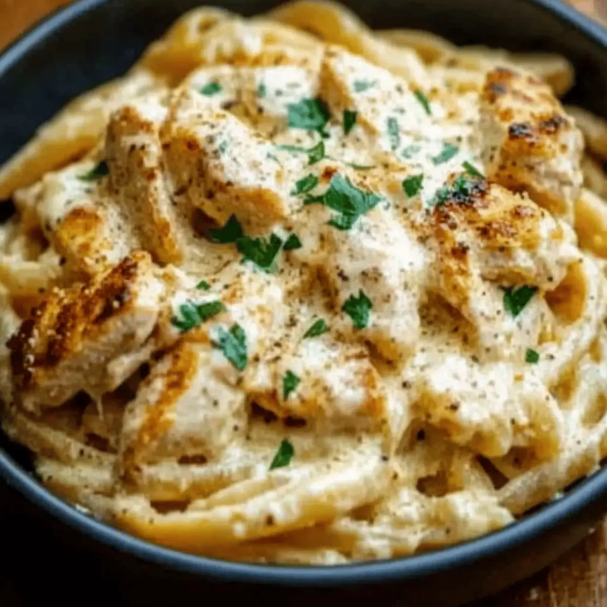Creamy Chicken Garlic Parmesan Pasta